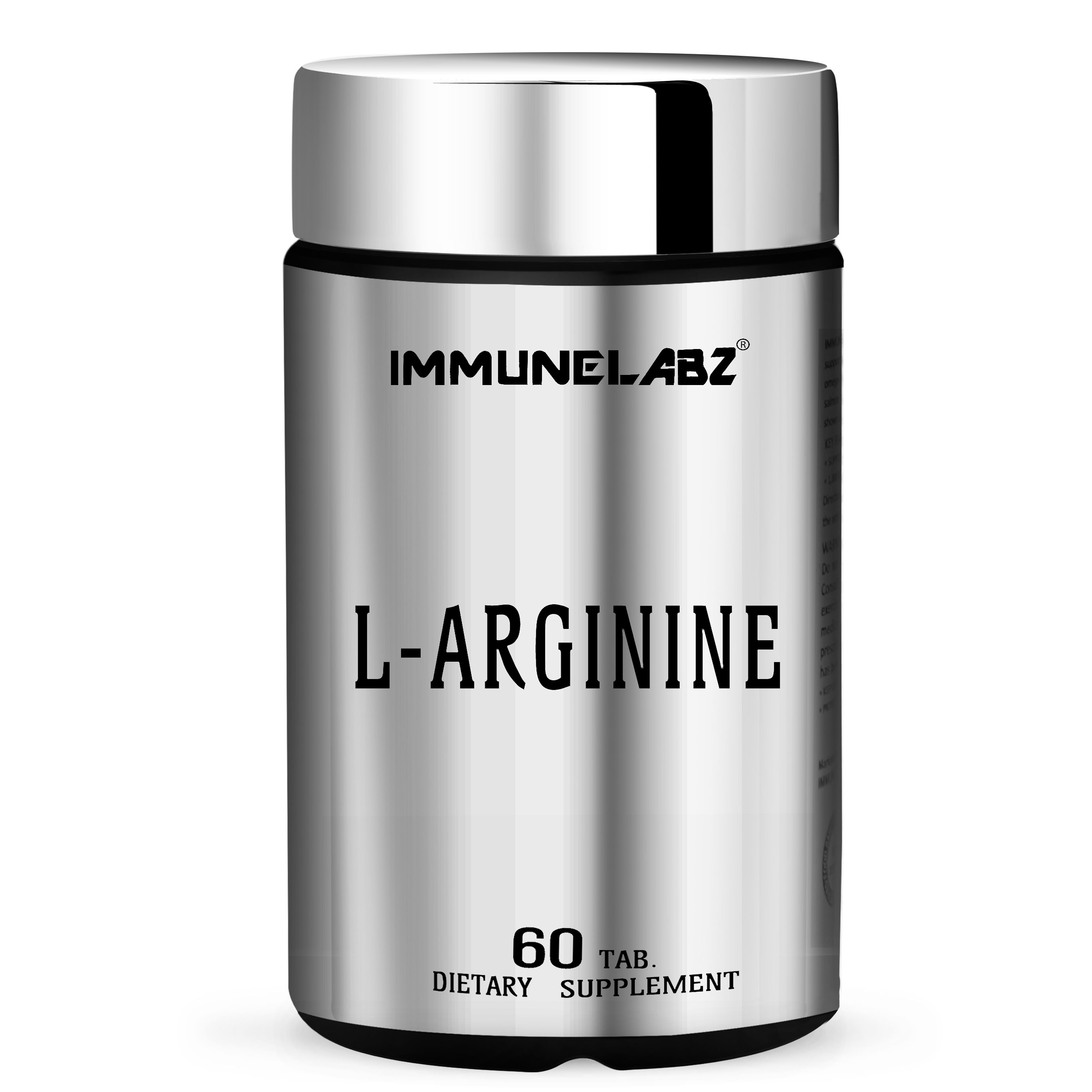 ImmuneLabz L-Arginine 1000mg | 60 Tablets | Nitric Oxide Booster | Muscle Pump & Performance Support