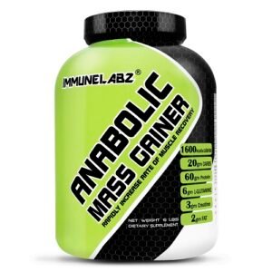 Home Immunelabz Nutrition – Anabolic Mass Gainer (6lbs) | 60g Protein | Banana Creame, Chocolate, Kesar Pista, Malai Kulfi, Mango, Strawberry, Vanilla Flavours