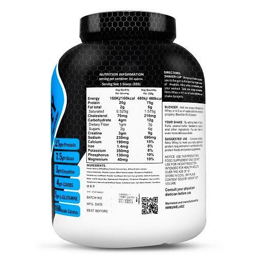 12-C NITRO 5LB Immunelabz Nutrition – Anabolic Nitro Whey (5lbs) | 25g Protein | Irish Chocolate - Image 2