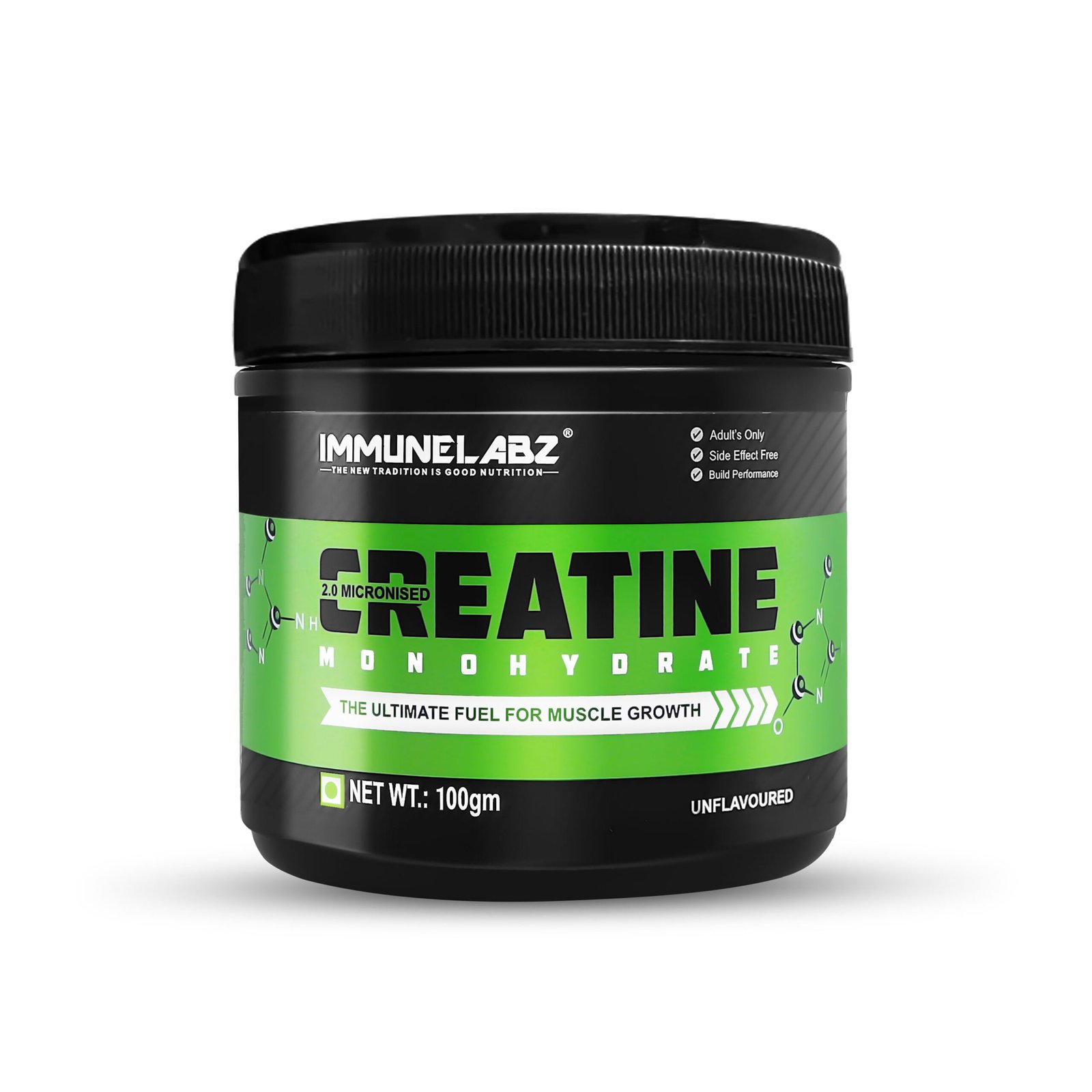 3a Immunelabz Nutrition 2.0 Micronized Creatine Monohydrate | Pure Strength, Power & Muscle Performance Formula | 100g