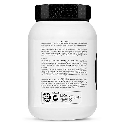 4-C BULK 1KG Immunelabz Nutrition – Bulk Mass Gainer (6lbs) | 15g Protein | Banana Creame, Chocolate, Kesar Pista, Mango, Strawberry, Vanilla Flavours - Image 3