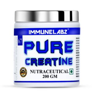 Immunelabz Nutrition Pure Creatine Monohydrate | 3000mg Per Serving Strength & Performance Formula | 200g