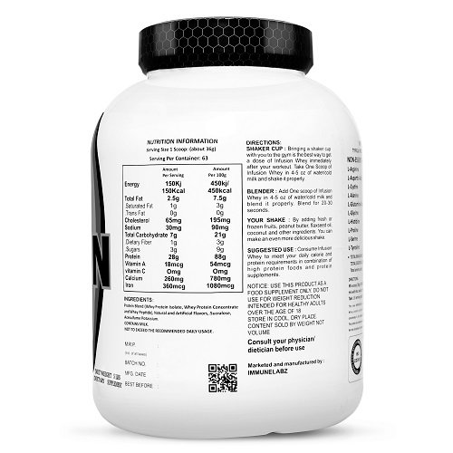 6-B INFUSION 5LB Immunelabz Nutrition – Whey Infusion (5lbs) | 28g Protein | Irish Chocolate - Image 2