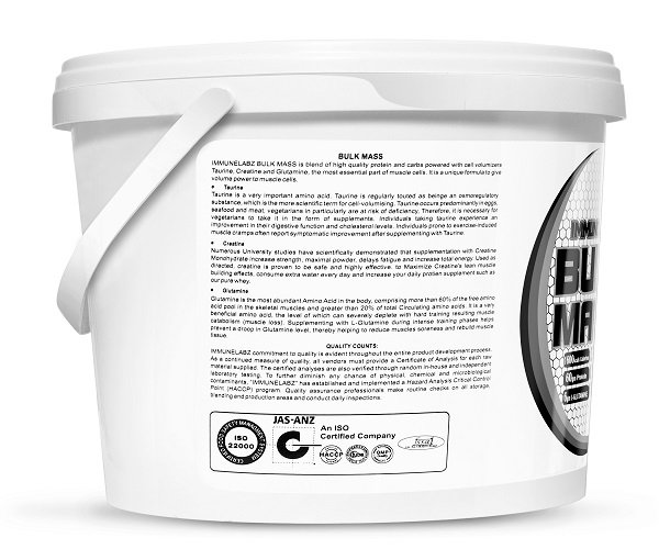 9-B BULK MASS 10LB Immunelabz Nutrition – Bulk Mass Gainer (10lbs) | 15g Protein | Banana Creame, Chocolate, Kesar Pista, Malai Kulfi, Mango, Strawberry, Vanilla Flavours - Image 2