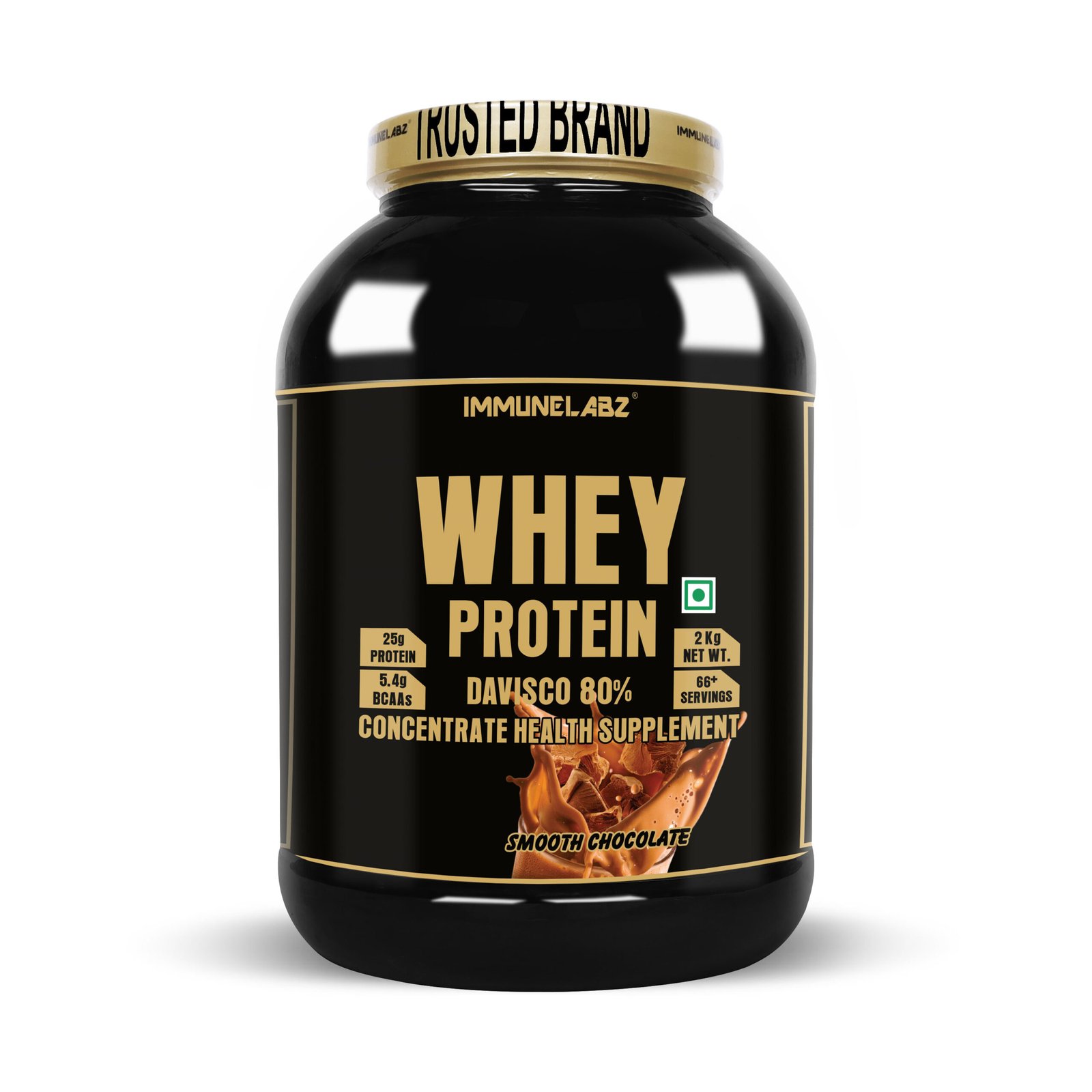 IMMUNELABZ DEVISCO GOLD 2KG CHOCO 1A Immunelabz Nutrition – Whey Protein Davisco 80% (Gold Series) | (2Kg) | 25g Protein | Cookies & Creame, Creamy Coconut, Malai Kulfi, Mango Kulfi, Smooth Chocolate, Strawberry kulfi, Tutti Frooti Flavours - Image 8