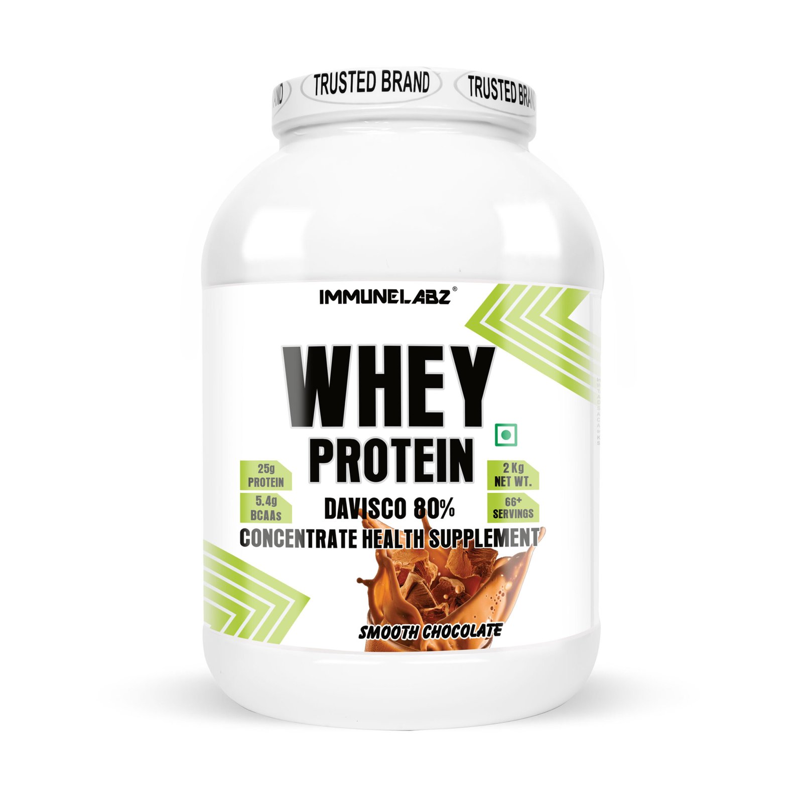 IMMUNELABZ DEVISCO WHITE 2KG CHOCO 13A Immunelabz Nutrition – Whey Protein Davisco 80% (White Series) | (2Kg) | 25g Protein | Cookies & Creame, Malai Kulfi, Mango Kulfi, Smooth Chocolate, Strawberry kulfi, Tutti Frooti Flavours