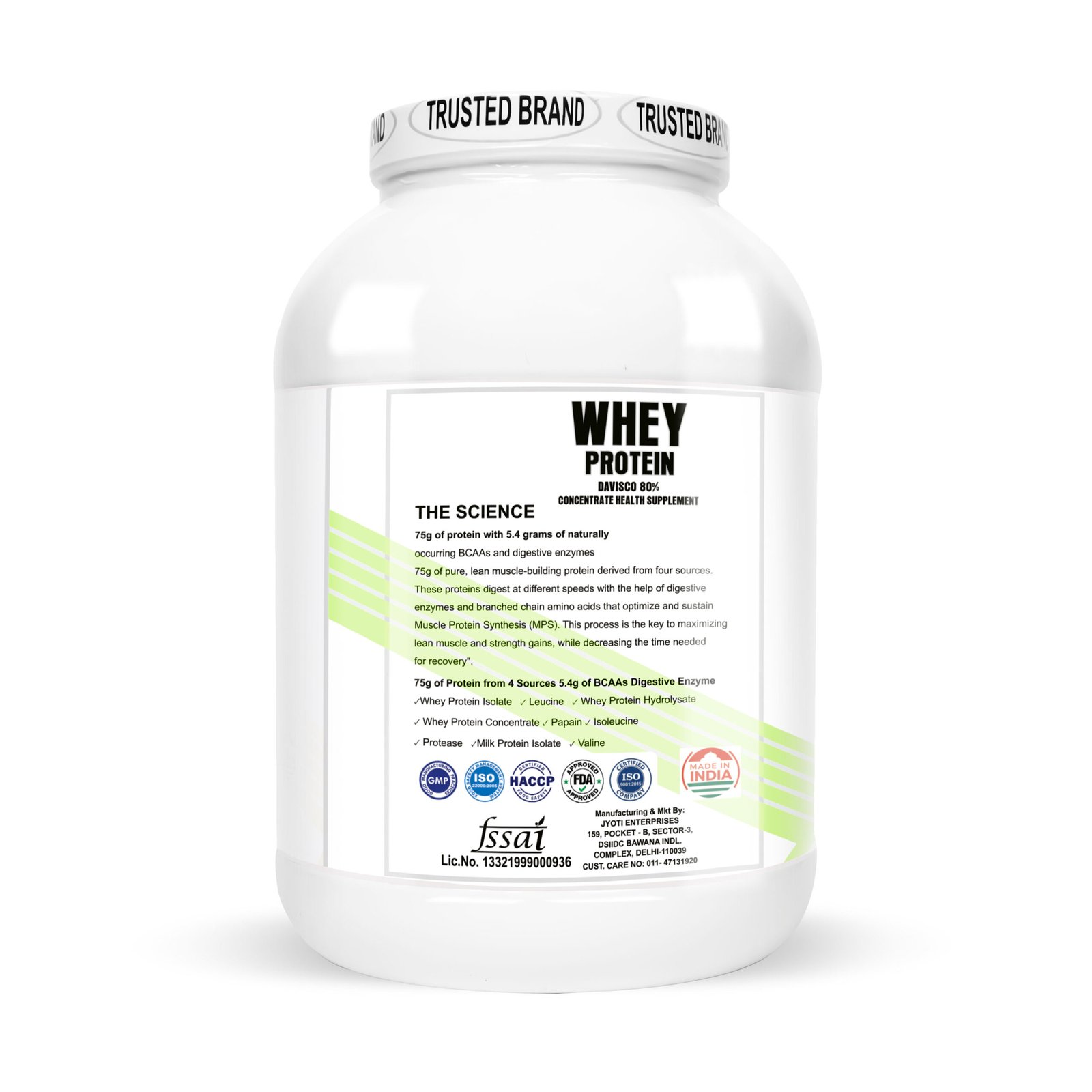 IMMUNELABZ DEVISCO WHITE 2KG CHOCO 13C Immunelabz Nutrition – Whey Protein Davisco 80% (White Series) | (2Kg) | 25g Protein | Cookies & Creame, Malai Kulfi, Mango Kulfi, Smooth Chocolate, Strawberry kulfi, Tutti Frooti Flavours - Image 3
