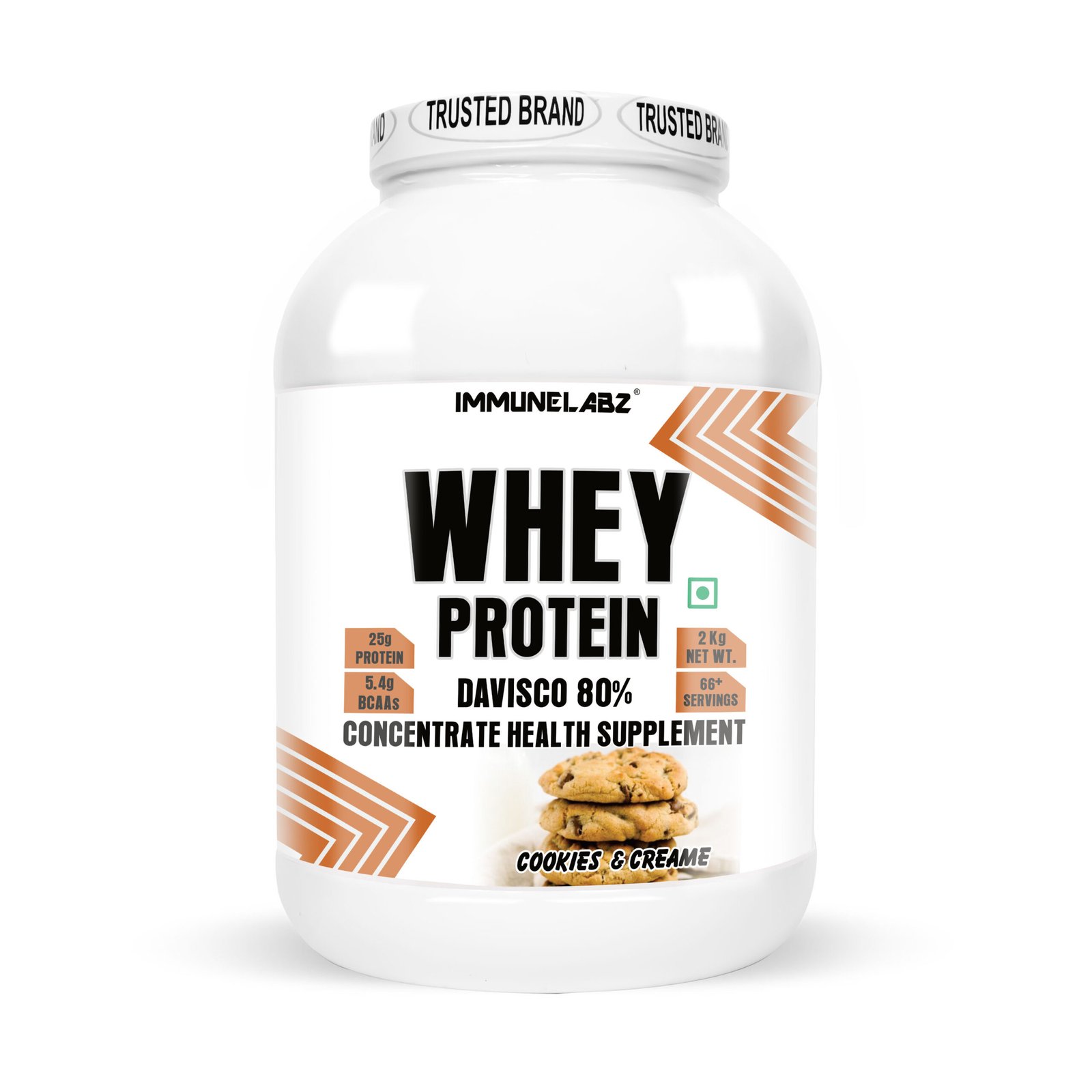 IMMUNELABZ DEVISCO WHITE 2KG COOKIES 16A Immunelabz Nutrition – Whey Protein Davisco 80% (White Series) | (2Kg) | 25g Protein | Cookies & Creame, Malai Kulfi, Mango Kulfi, Smooth Chocolate, Strawberry kulfi, Tutti Frooti Flavours - Image 4