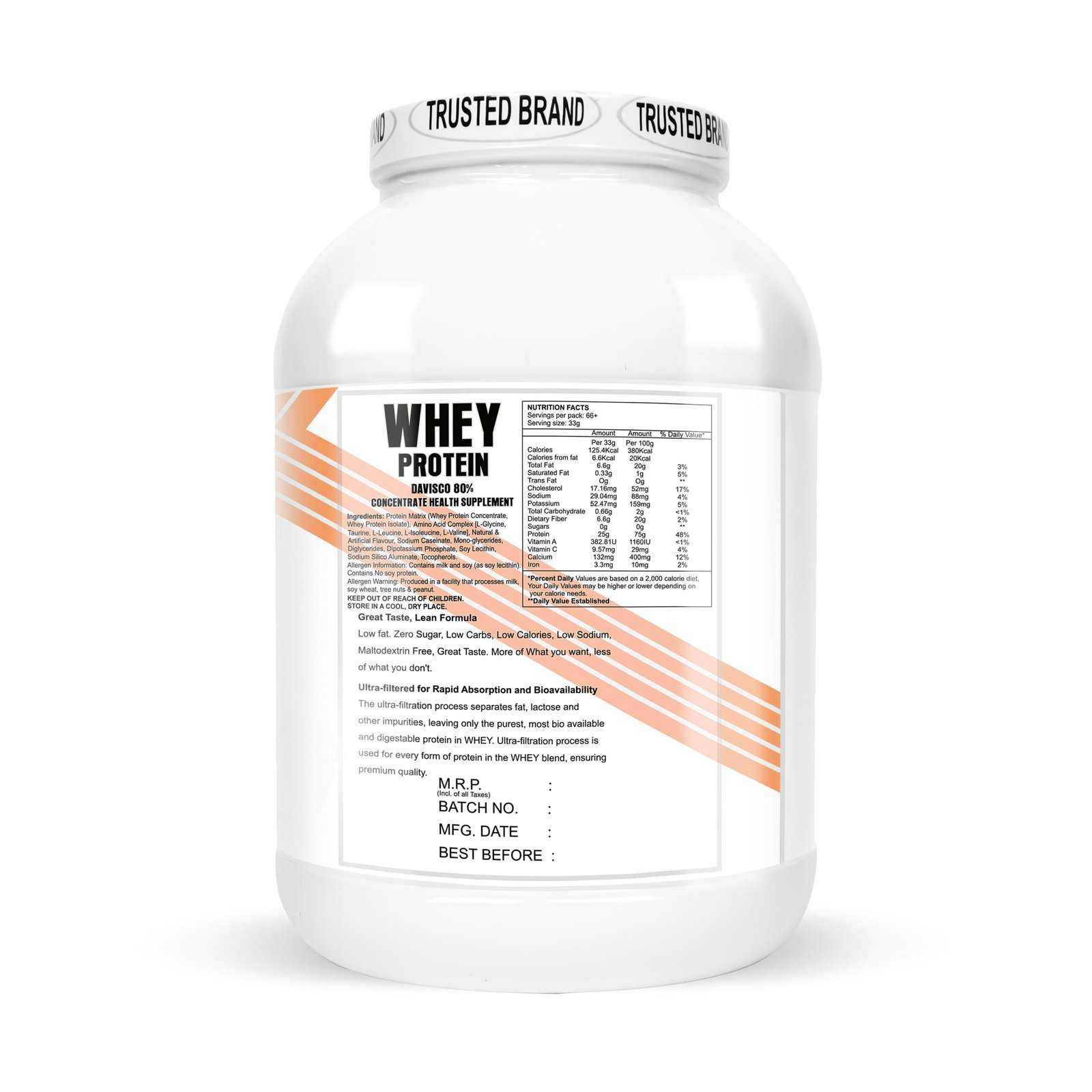 IMMUNELABZ DEVISCO WHITE 2KG COOKIES 16B Immunelabz Nutrition – Whey Protein Davisco 80% (White Series) | (2Kg) | 25g Protein | Cookies & Creame, Malai Kulfi, Mango Kulfi, Smooth Chocolate, Strawberry kulfi, Tutti Frooti Flavours - Image 5