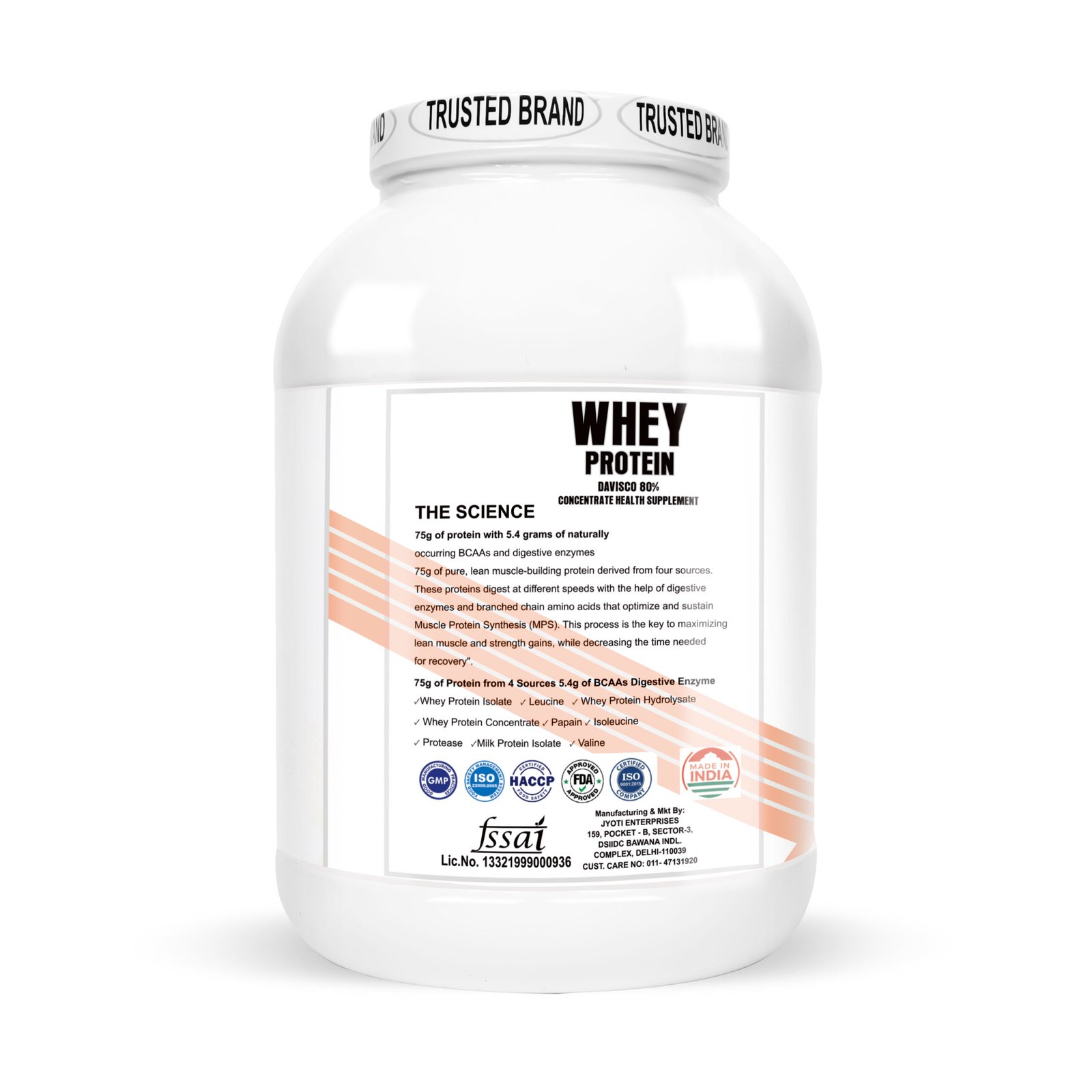 IMMUNELABZ DEVISCO WHITE 2KG COOKIES 16C Immunelabz Nutrition – Whey Protein Davisco 80% (White Series) | (2Kg) | 25g Protein | Cookies & Creame, Malai Kulfi, Mango Kulfi, Smooth Chocolate, Strawberry kulfi, Tutti Frooti Flavours - Image 6