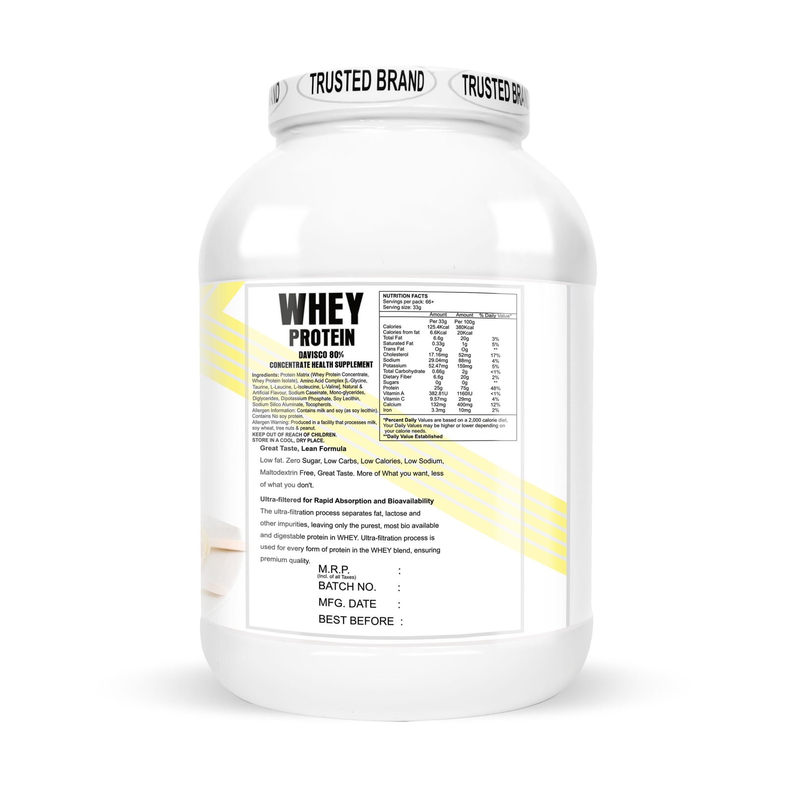 IMMUNELABZ DEVISCO WHITE 2KG MALAI KULFI 18B Immunelabz Nutrition – Whey Protein Davisco 80% (White Series) | (2Kg) | 25g Protein | Cookies & Creame, Malai Kulfi, Mango Kulfi, Smooth Chocolate, Strawberry kulfi, Tutti Frooti Flavours - Image 8