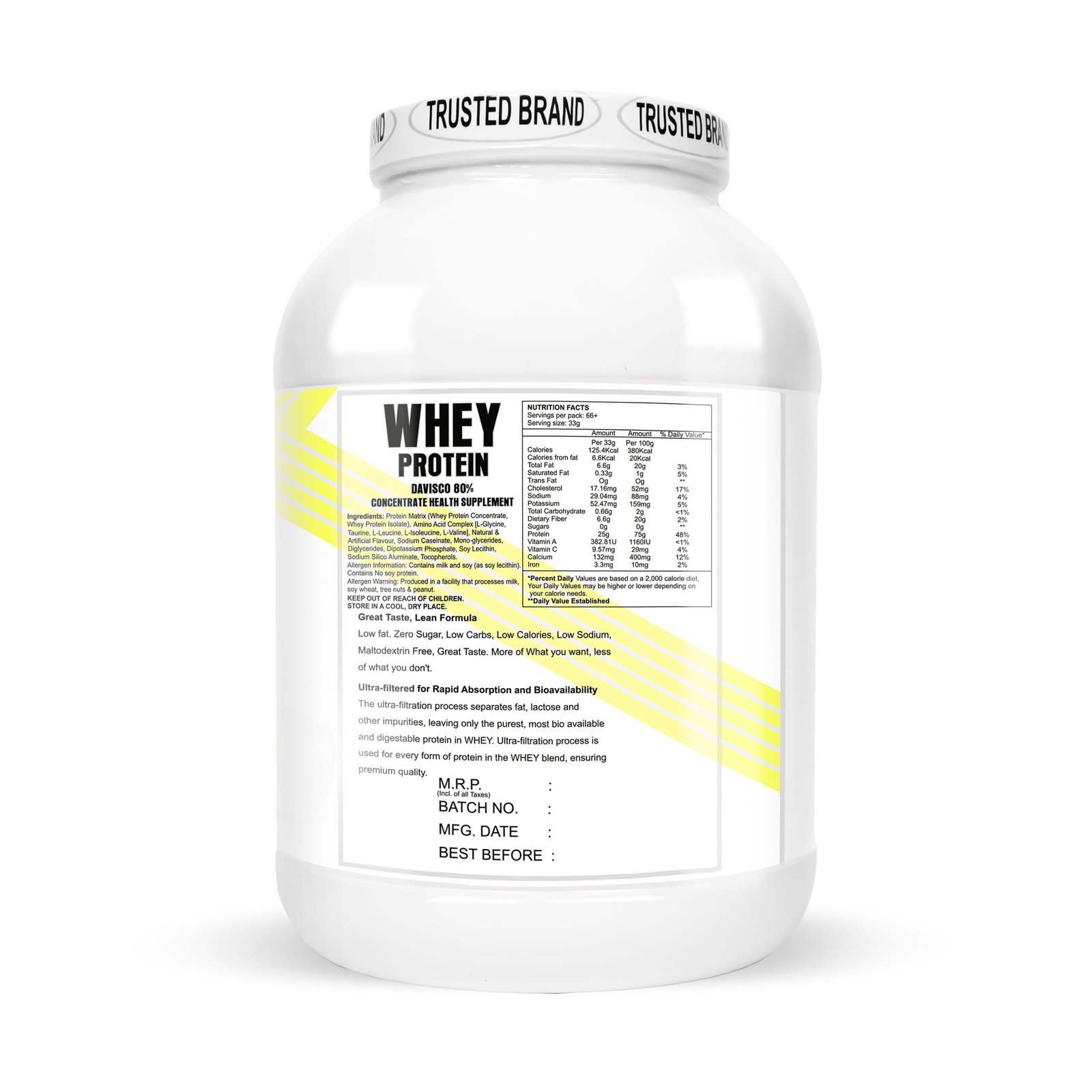 IMMUNELABZ DEVISCO WHITE 2KG MANGO 17B Immunelabz Nutrition – Whey Protein Davisco 80% (White Series) | (2Kg) | 25g Protein | Cookies & Creame, Malai Kulfi, Mango Kulfi, Smooth Chocolate, Strawberry kulfi, Tutti Frooti Flavours - Image 11