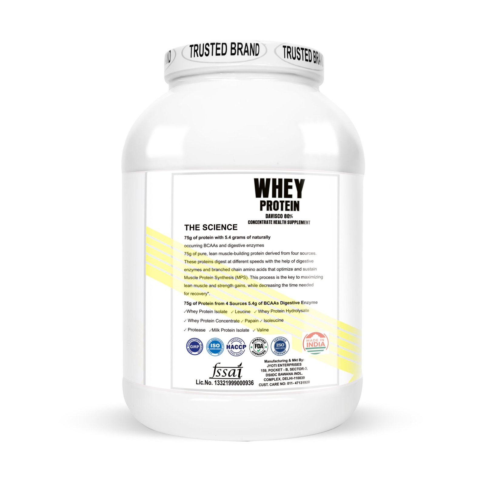 IMMUNELABZ DEVISCO WHITE 2KG MANGO 17C Immunelabz Nutrition – Whey Protein Davisco 80% (White Series) | (2Kg) | 25g Protein | Cookies & Creame, Malai Kulfi, Mango Kulfi, Smooth Chocolate, Strawberry kulfi, Tutti Frooti Flavours - Image 12