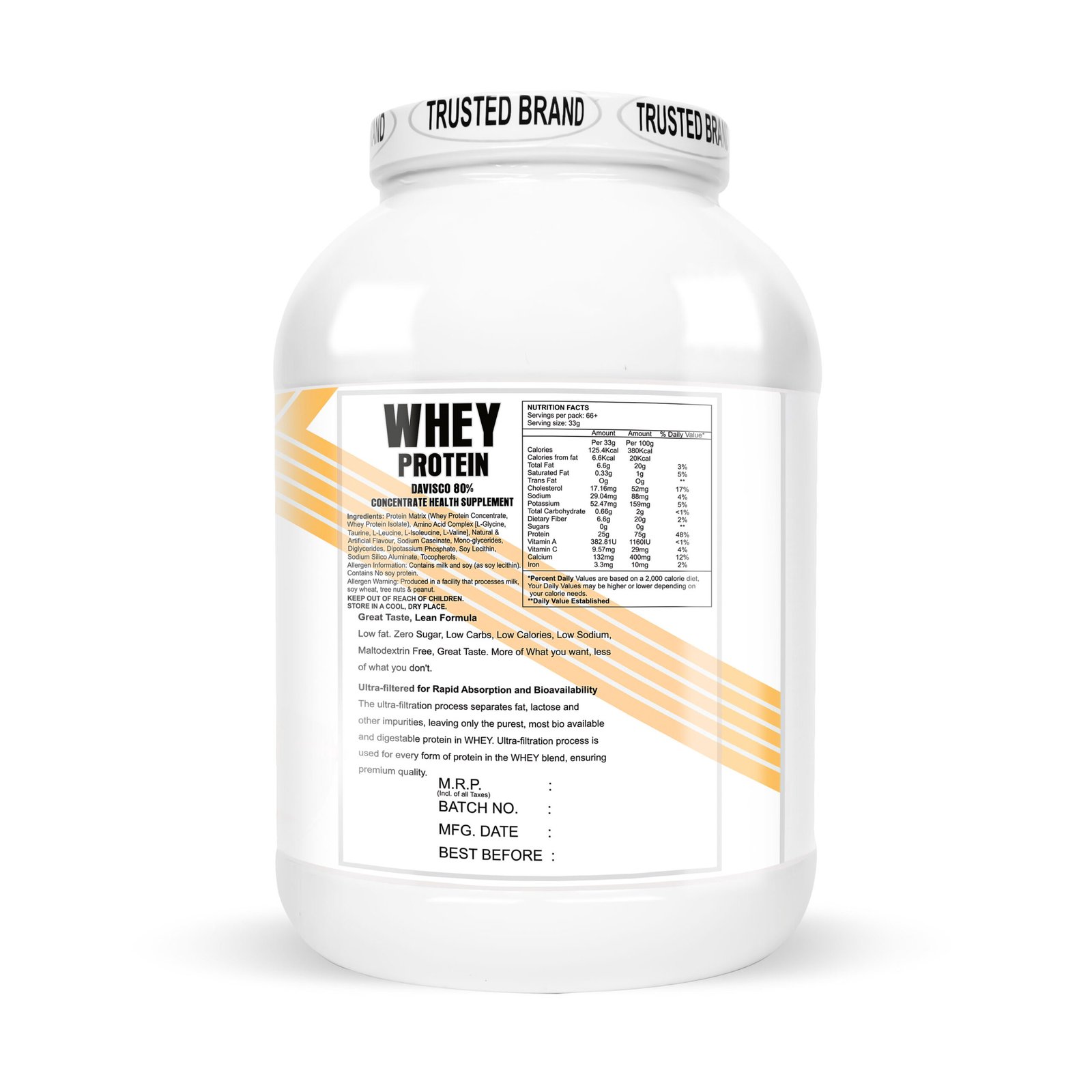 IMMUNELABZ DEVISCO WHITE 2KG TUTI FROOTI 14B Immunelabz Nutrition – Whey Protein Davisco 80% (White Series) | (2Kg) | 25g Protein | Cookies & Creame, Malai Kulfi, Mango Kulfi, Smooth Chocolate, Strawberry kulfi, Tutti Frooti Flavours - Image 17
