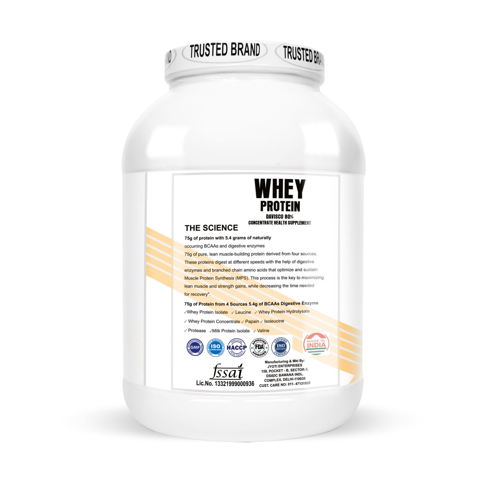 IMMUNELABZ DEVISCO WHITE 2KG TUTI FROOTI 14C Immunelabz Nutrition – Whey Protein Davisco 80% (White Series) | (2Kg) | 25g Protein | Cookies & Creame, Malai Kulfi, Mango Kulfi, Smooth Chocolate, Strawberry kulfi, Tutti Frooti Flavours - Image 18
