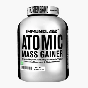 Immunelabz Nutrition Atomic Mass Gainer | 6lbs | Banana Creame, Kesar Pista, Malai Kulfi, Mango, Strawberry, Vanilla, Milk Chocolate Flavours
