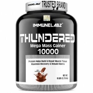 Immunelabz Nutrition Thundered Mega Mass Gainer 10000 | 6lbs | Irish Chocolate Flavours